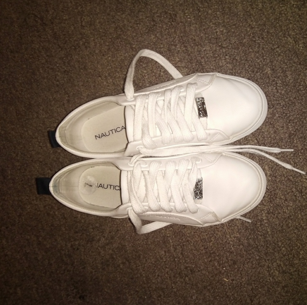 White sneakers